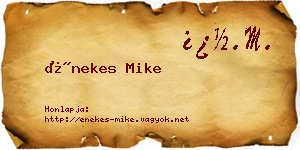 Énekes Mike névjegykártya
